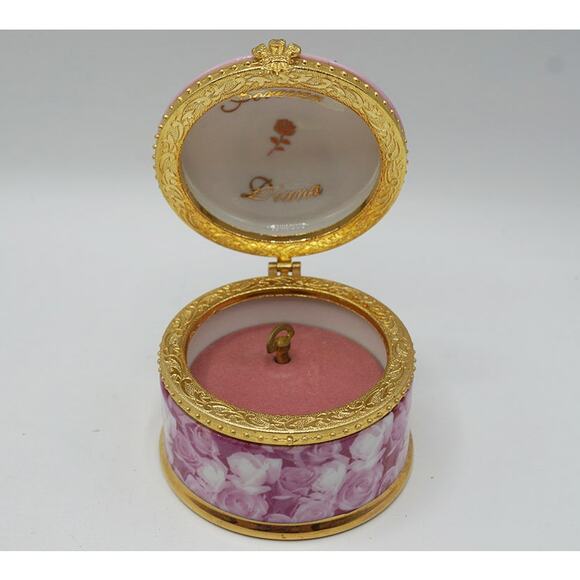 Princess Diana Music Box Candle In The Wind Trinket Porcelain Ardleigh Elliott - Picture 2 of 6